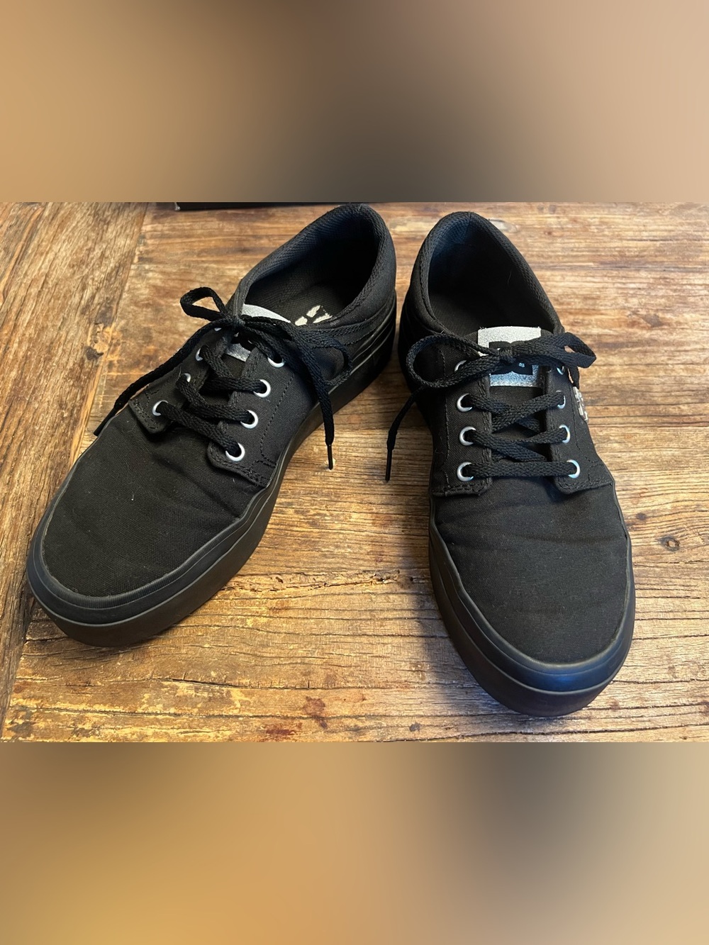DC Women’s Black Canvas Low-Top Sneakers